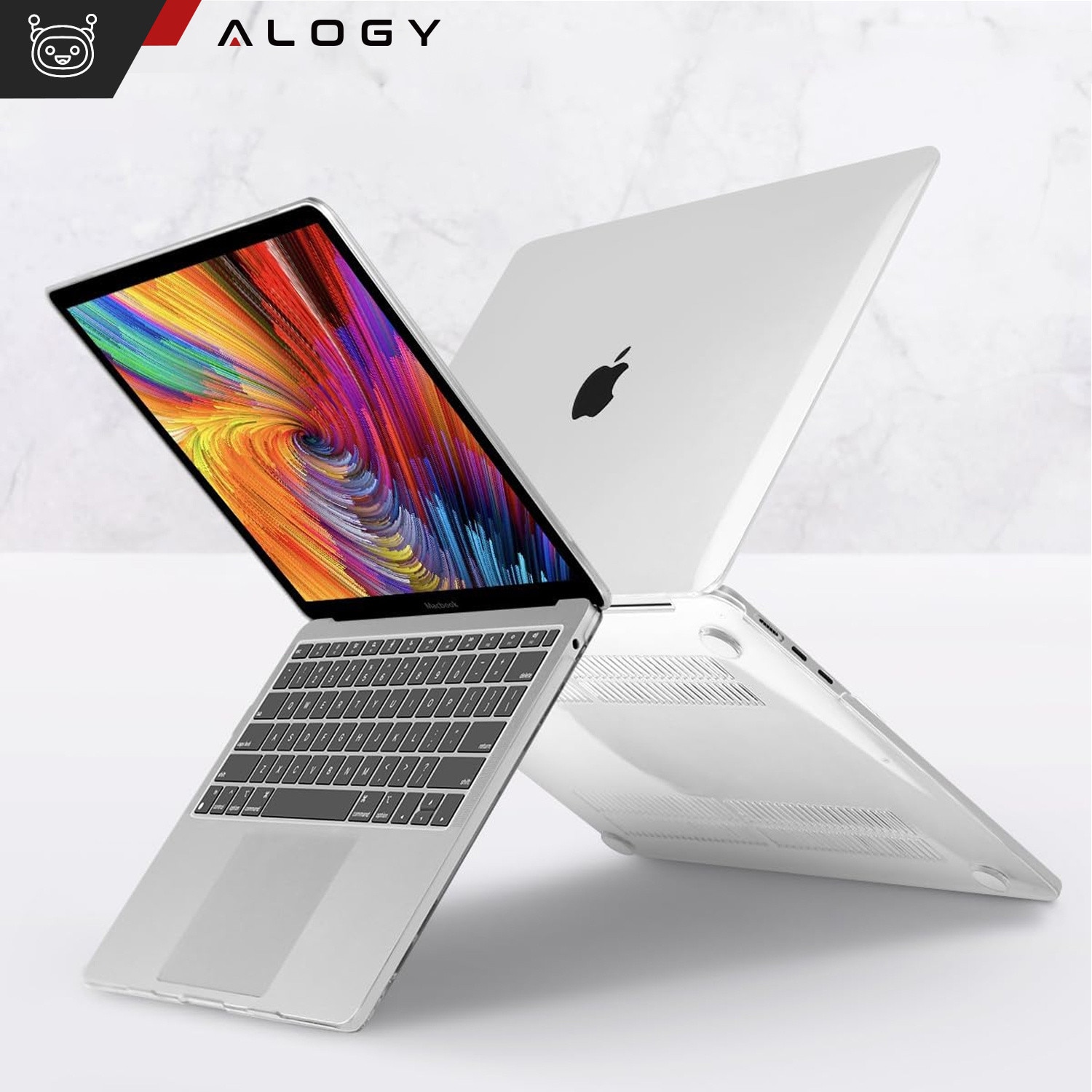 Etui Hard Case 2 pentru Macbook Air 15 M2 2023, transparent