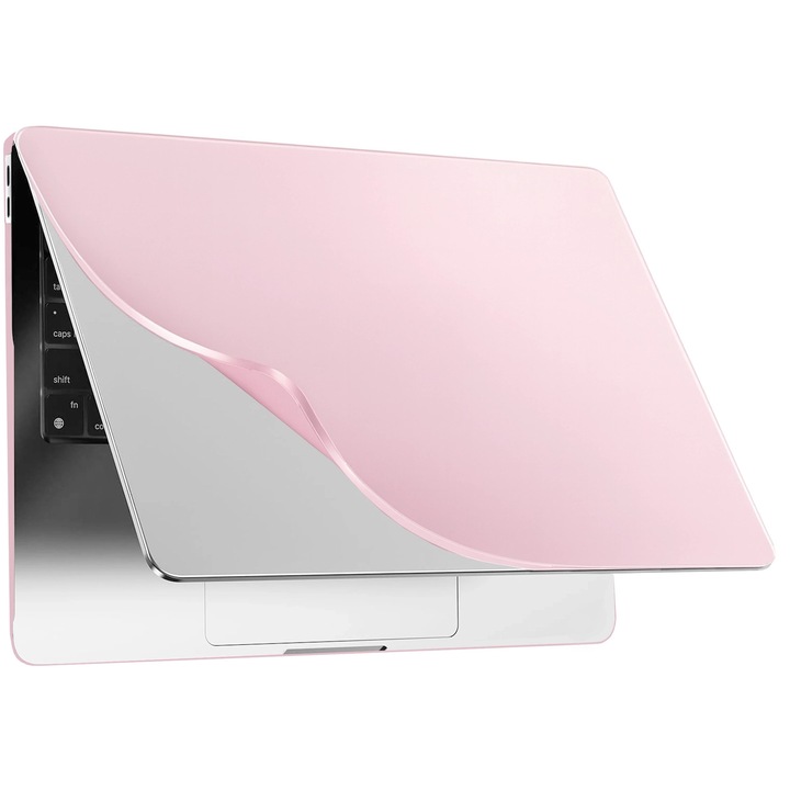 Etui de protectie Alogy AirGuard pentru MacBook Air 13 13.3", mat roz, ultracompact, cu ventilatie