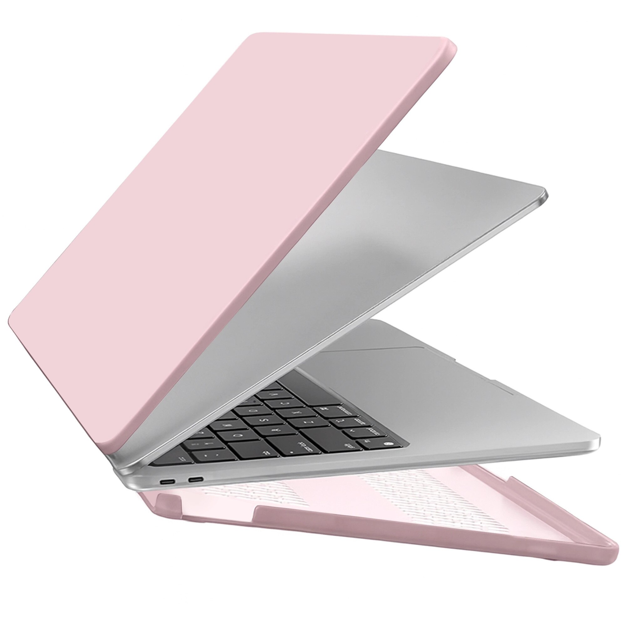 Etui de protectie Alogy AirGuard pentru MacBook Air 13 13.3", mat roz, ultracompact, cu ventilatie
