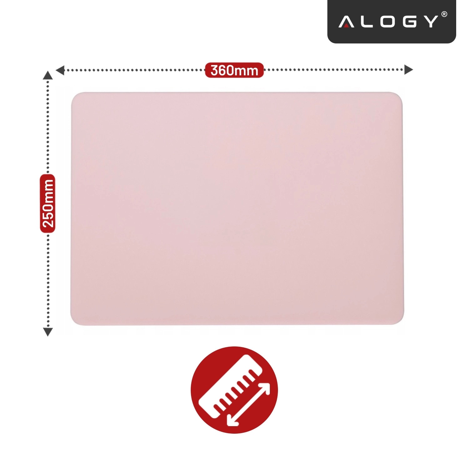 Etui de protectie Alogy AirGuard pentru MacBook Air 13 13.3", mat roz, ultracompact, cu ventilatie