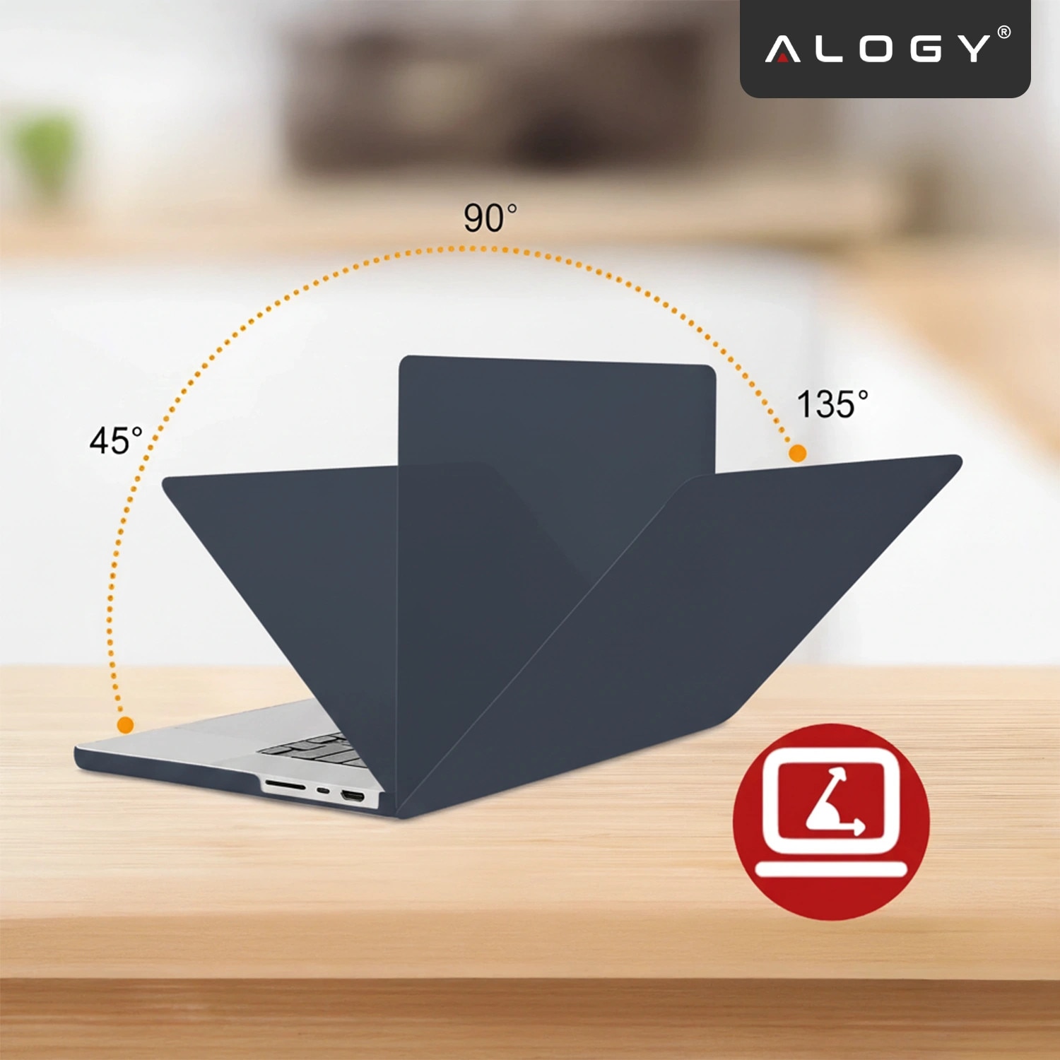 Etui laptop set Alogy AirGuard pentru MacBook Pro 16" M1/M2/M3/M4, mat, granat, ultracompact, rezistent la zgarieturi