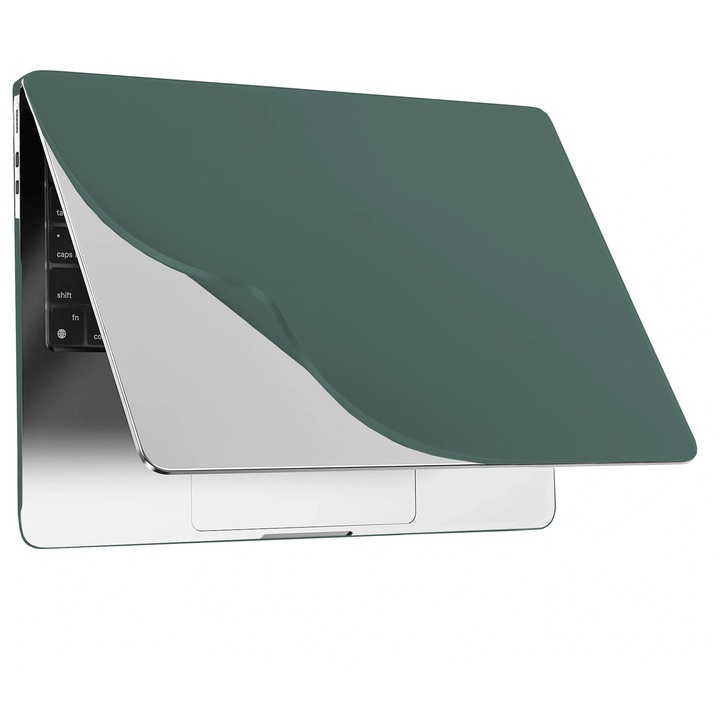 Etui pentru MacBook Air 15" 2023-2025, Alogy AirGuard, mat, verde, constructie flexibila, protectie impotriva zgarieturilor