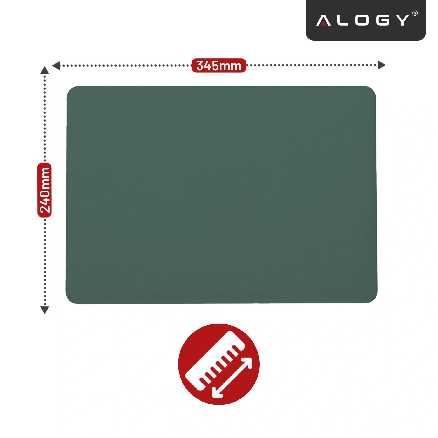 Etui pentru MacBook Air 15" 2023-2025, Alogy AirGuard, mat, verde, constructie flexibila, protectie impotriva zgarieturilor