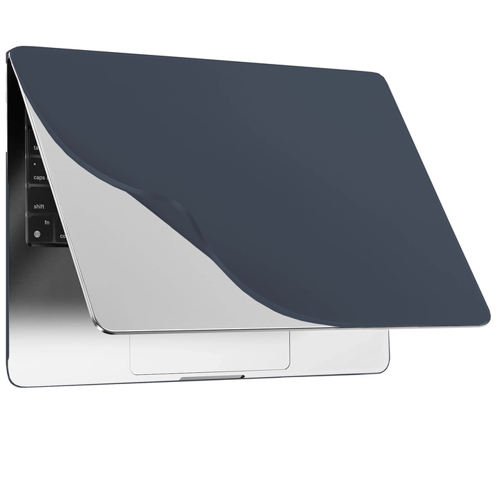 Etui laptop set Alogy AirGuard pentru MacBook Air 13 13.3" - mata, flexibila, albastru inchis