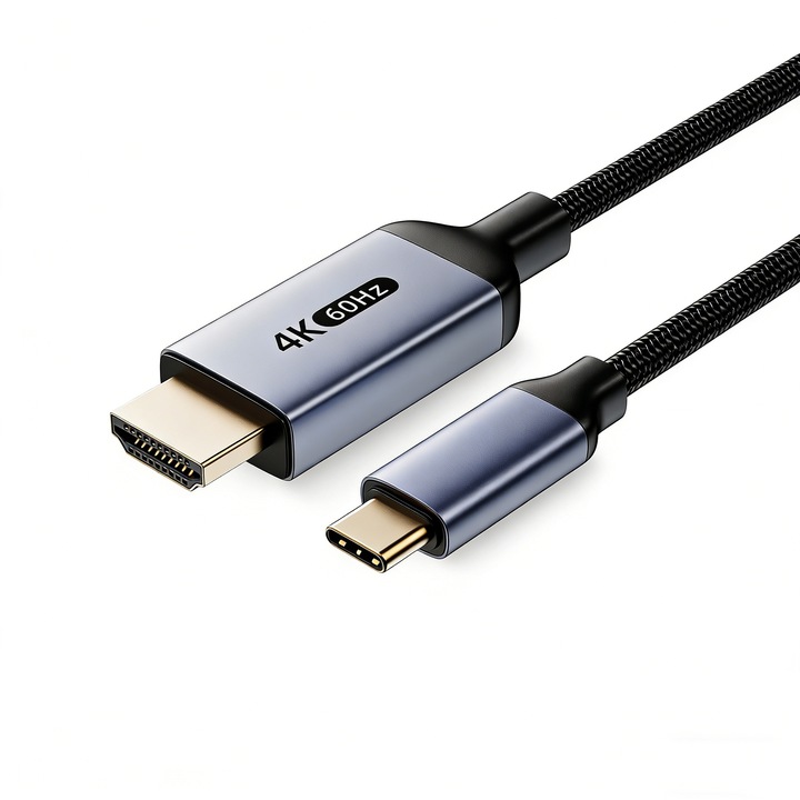CeruleTree USB-C HDMI kábel 4K 60Hz 2m tartós ezüst
