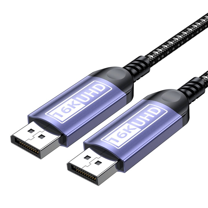 Cablu DisplayPort la DisplayPort, CeruleTree, 16K, 2m, flexibil