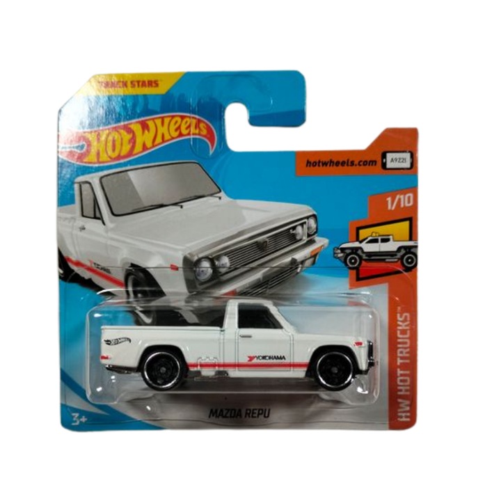 Masinuta Hot Wheels Mazda Repu, HW Hot Trucks 2018, Alb, 1:64