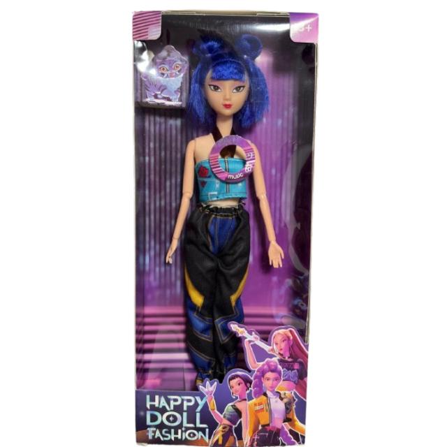 Papusa K-Pop Zoey, 33cm, albastru, cu functii muzicale - eMAG.ro