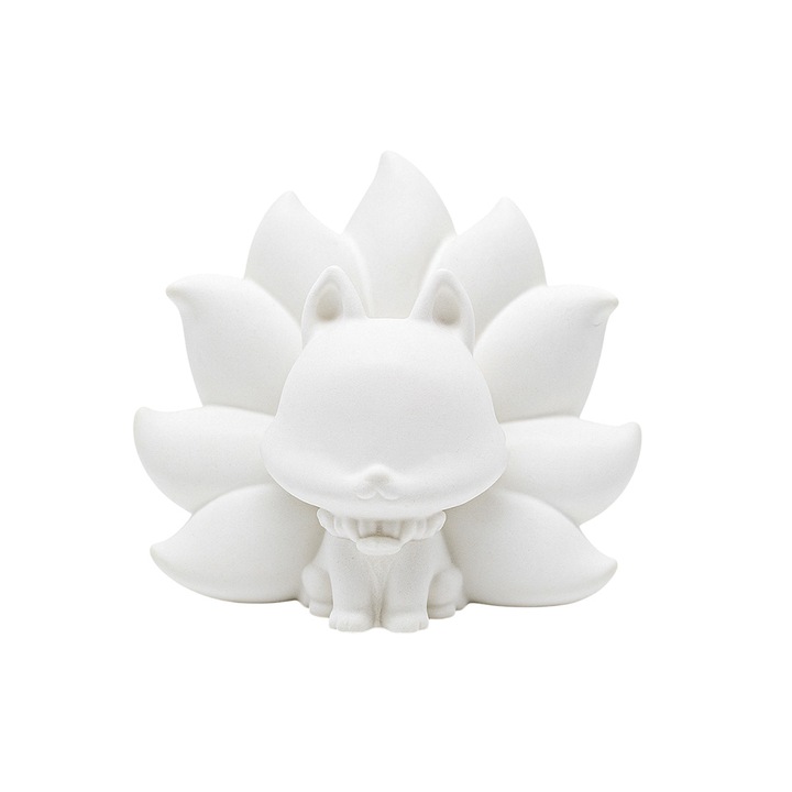 Kreatív készlet festhető gipsz figurával - Kilencfarkú róka "Nine Tailed Fox Naruto" - 8,5 x 8,5 x 6 cm