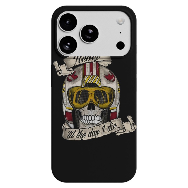 Husa telefon Premium pentru Apple iPhone 17 Pro Max, Viceversa, model Rebel til the day I die, Silicon, TPU
