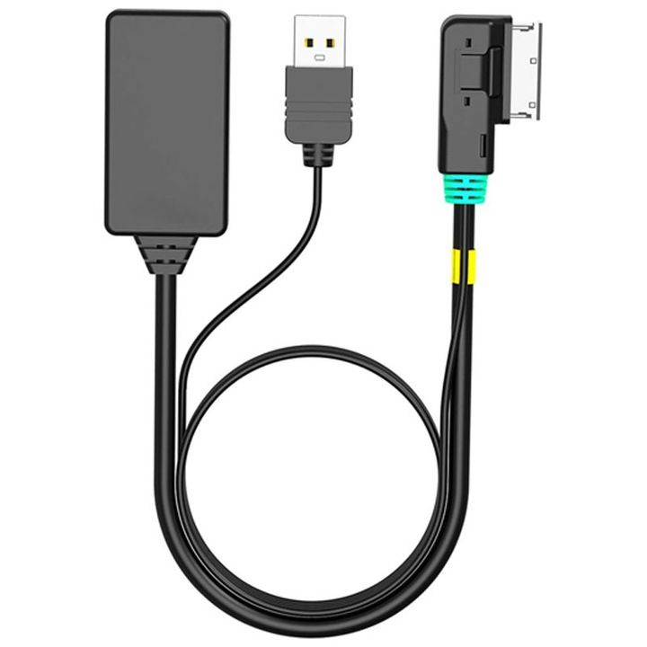 AMI MMI Bluetooth 5.0 adapter kábel, USB csatlakozás, Plug and play, Audi MMI 2G 3G 3G+ készülékekhez