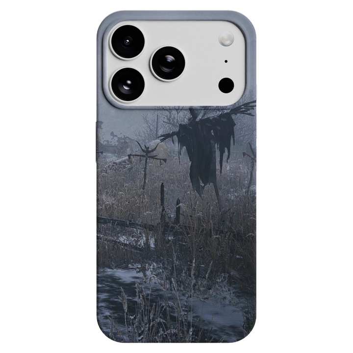 Husa telefon Premium pentru Apple iPhone 17 Pro Max, Viceversa, model Scarecrow Resident Evil 8, Silicon, TPU