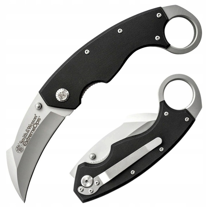 Cutit Smith & Wesson CK33 Karambit, tip pliabil, inox 20x8cm, 6oz