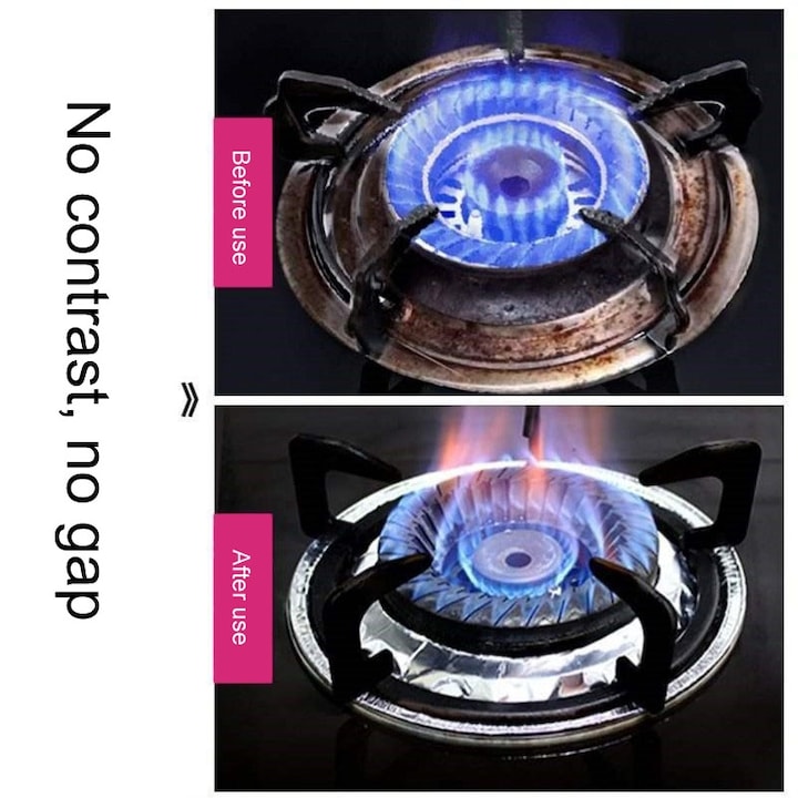 Staniol Rupt Set 10 bucati x Cerc din Staniol pentru aragaz, Folie de Aluminiu ...