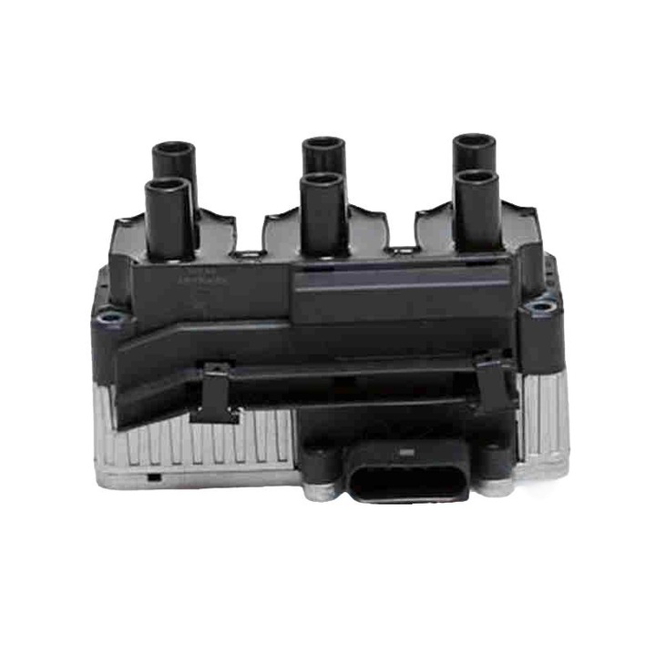 Bobina de aprindere SKV, compatibila cu SEAT Leon, VW Bora, Golf IV, New Beetle, 2.8 V6, 3.2, Cod OE: 021905106B