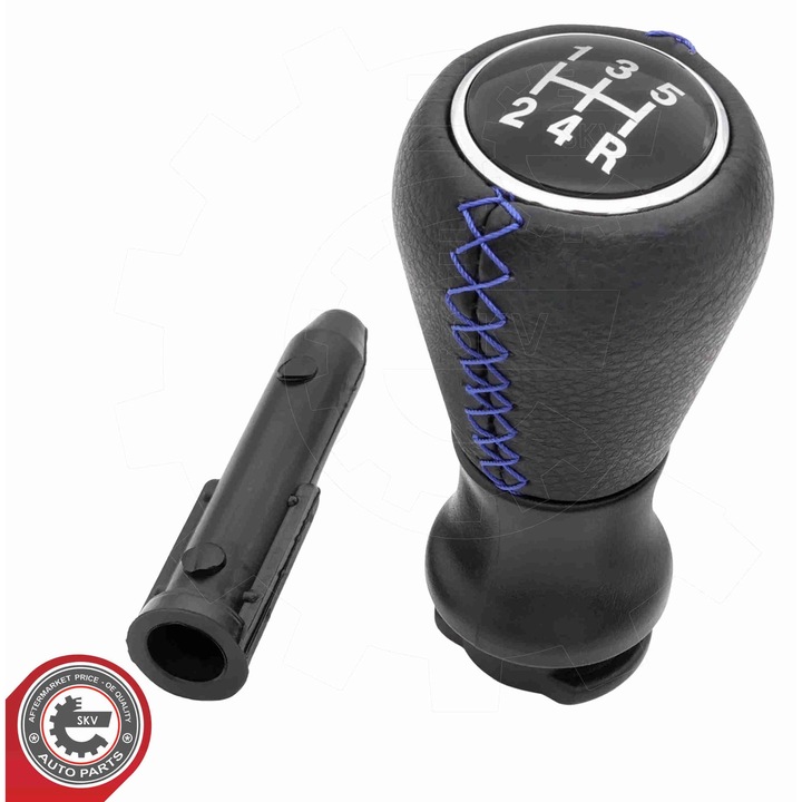 SKV топка за скоростен лост, 2403AP, черна, за CITROEN Berlingo, C2, C3 II III, C4 II, C5 II III, C8, PEUGEOT 206, 207, 306, 307, 308, 607, 807, Partner