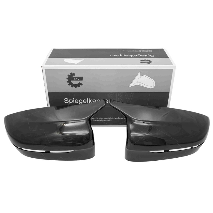 Capac oglinda auto SKV, set L+P, negru lucios, pentru BMW 3 (G20, 2020+)