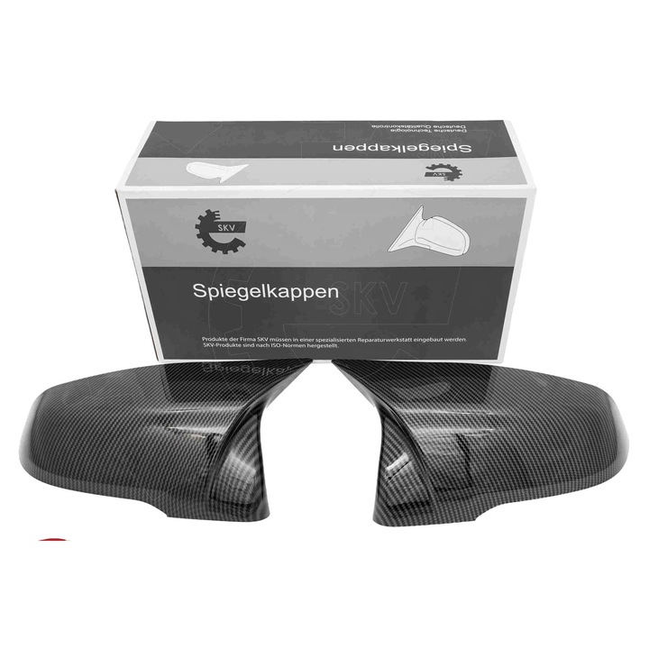 Капак за странично огледало SKV, комплект Л+Д, карбон, за BMW X1 (F48 2016-2021)