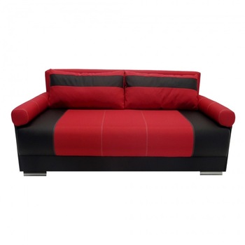 Canapea Extensibila Renata cu Brate, Genarom, Rosie, 204 x 95 x 77 cm Canapea Extensibila Renata cu Brate, Genarom, Rosie, 204 x 95 x 77 cm