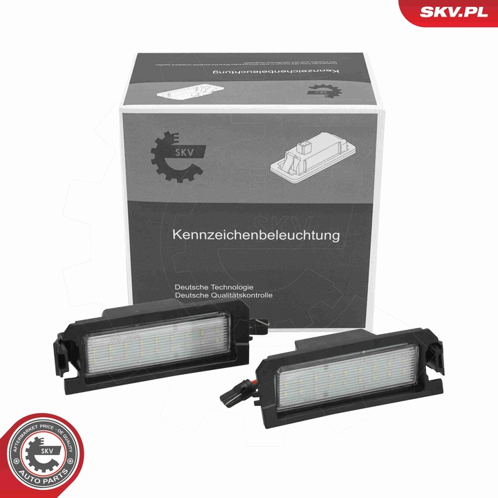 Lampa LED pentru numar de inmatriculare SKV, 72SKV603, set compatibil cu Hyundai Elantra VI, Sonata VIII, i30, KIA Niro I, Rio IV