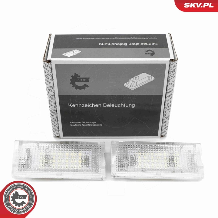 SKV LED rendszámtábla lámpa, BMW 3, 51138236269, készlet