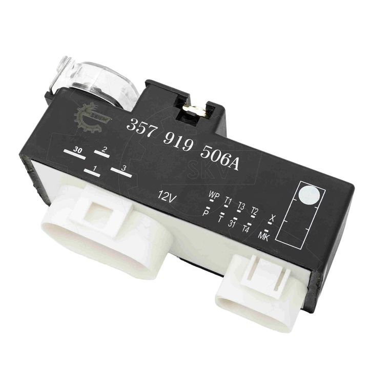SKV elektromos ventilátor vezérlőegység, kompatibilis AUDI A3, SEAT Cordoba, Ibiza III IV, Leon, Toledo II, SKODA Fabia I II, Octavia I, VW Bora, Golf IV modellekkel
