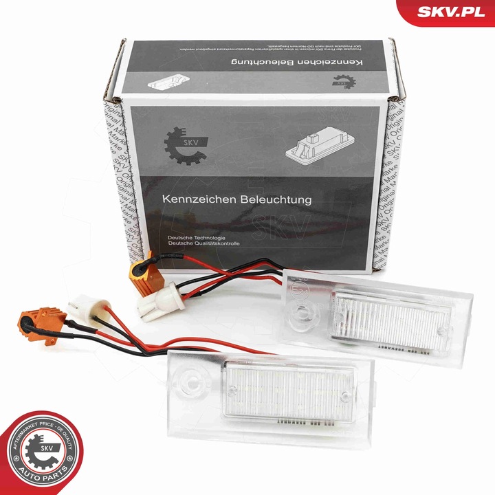 LED rendszámtábla lámpa SKV, kompatibilis AUDI A6 80 B4 100 C1 modellel, OE kód: 4A0943021