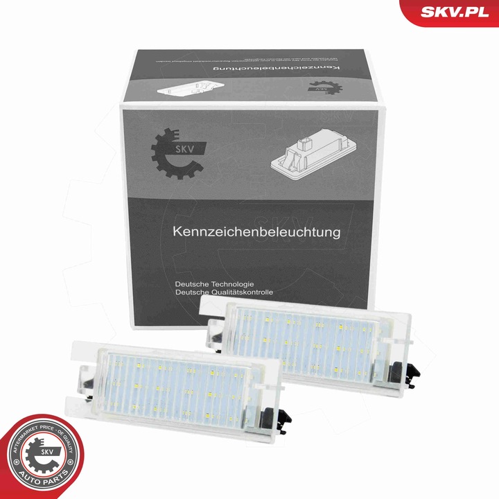 SKV LED rendszámtábla lámpa, ALFA ROMEO és FIAT kompatibilis, OE kód: 517134000