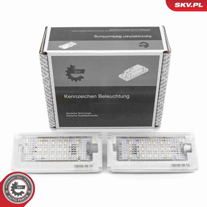 SKV LED rendszámtábla lámpa, MINI Cooper, 51247114535, készlet