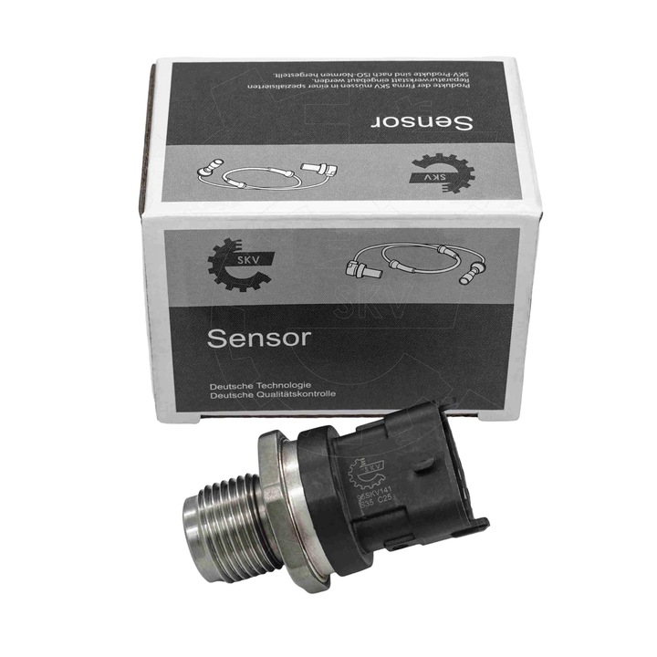 Датчик за налягане на гориво SKV, OE код 55230978, съвместим с ALFA ROMEO Mito, CHEVROLET Malibu, FIAT Punto, LANCIA Musa, OPEL Insignia, SAAB 9-5