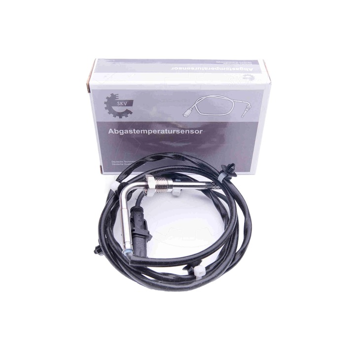 SKV Сензор за температура на отработените газове, универсален, 1 брой, за автомобили, съвместим с OPEL Insignia A, SAAB 9-5