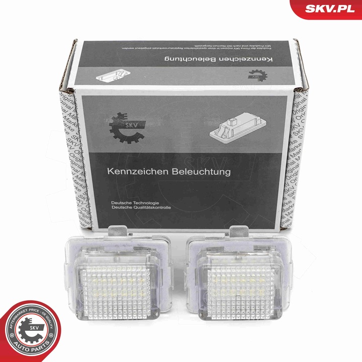 SKV LED rendszámtábla világítás, MERCEDES-BENZ CLA C-osztály kompatibilis, OE kód: A 22 182 008 56