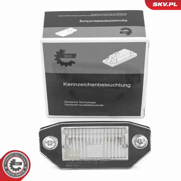 SKV 72SKV002 rendszámtábla világítás, FORD Mondeo III-hoz, mindkét oldalra