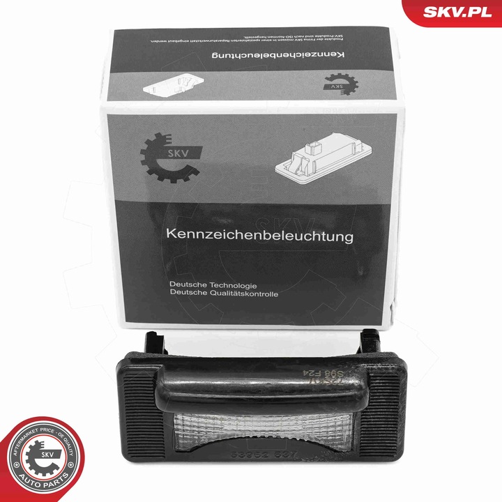 SKV rendszámtábla lámpa MERCEDES-BENZ Sprinter, VW Lt 28-46 II, Lt 28-35 II, OE kód 9018200156