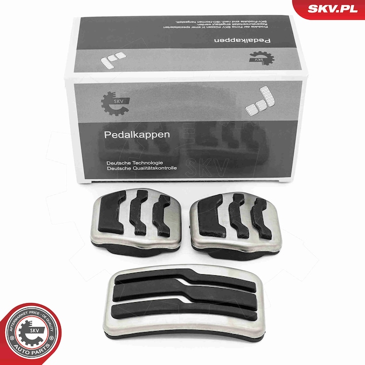 Set de pedale auto SKV pentru FORD Focus II III IV C-MAX Kuga Fiesta VI, 3 elemente