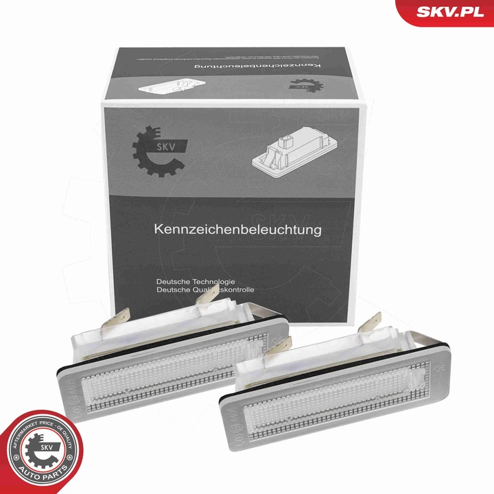 SKV rendszámtábla LED lámpa, SMART Fortwo kompatibilis, OE kód A4518200256
