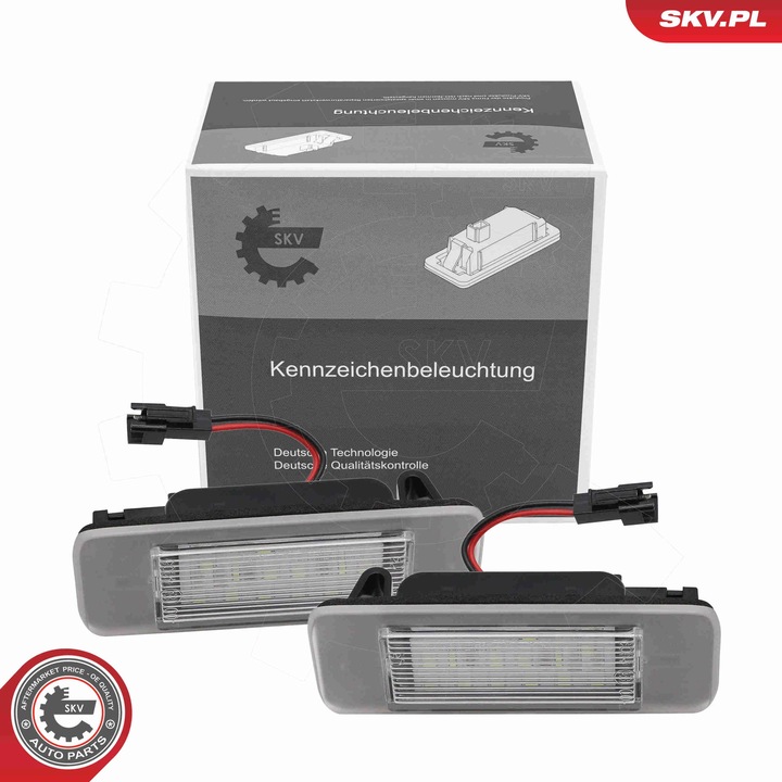 SKV LED rendszámtábla lámpa, kompatibilis Chevrolet Tahoe, Cadillac ATS, Escalade, Opel Astra J, Zafira Tourer, OE kód 13578958