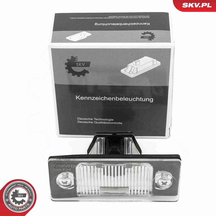 SKV rendszámtábla világítás, 1J5943021, kompatibilis VW Bora I, Golf IV V, Passat, Tiguan, Touareg modellekkel