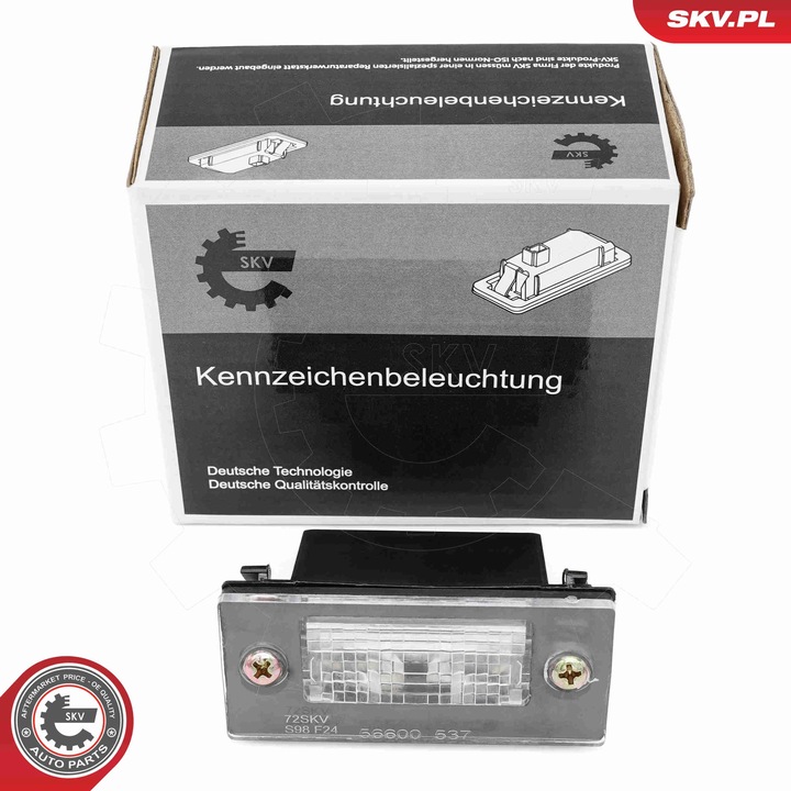 SKV 72SKV027 rendszámtábla lámpa AUDI A3 A4-hez, 8D9943021H