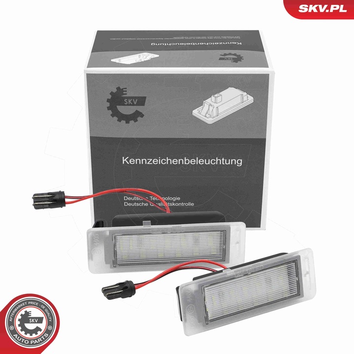 LED rendszámtábla lámpa SKV, kompatibilis OPEL Insignia A Mokka, OE kód 13502178
