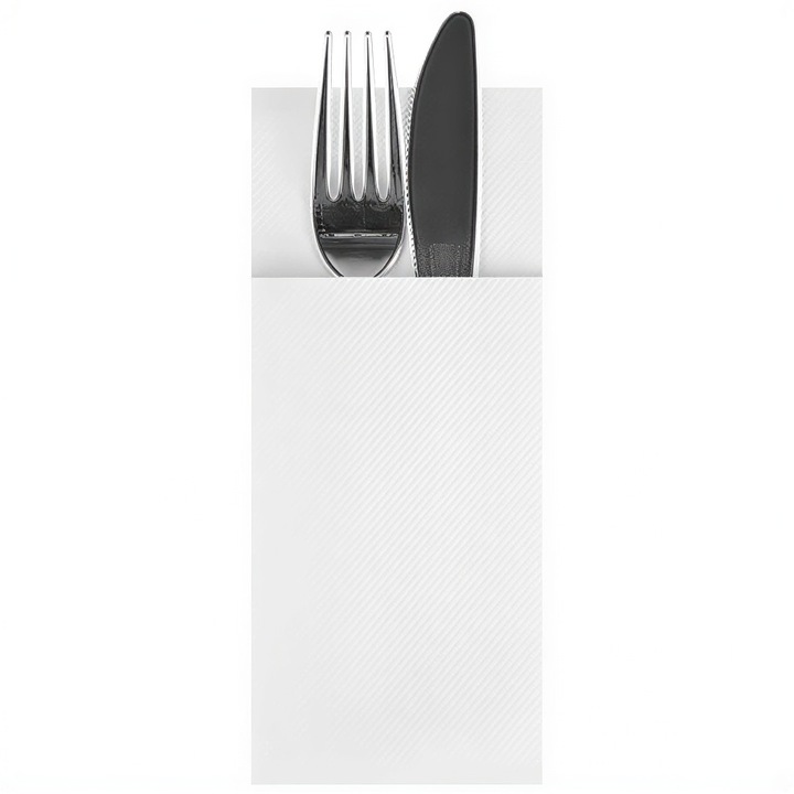 Set prosoape de hartie, PAPSTAR, 40x33cm, 160 buc, alb
