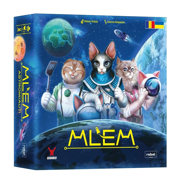 Joc de societate REBEL, MLEM: Astromiauti, limba romana
