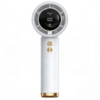 Ventilator portabil, 5000mAh, control viteza, alb, 15.8x6cm