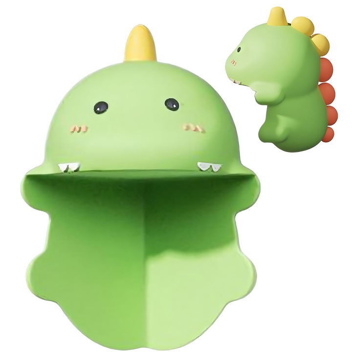 Protectii colturi sigure pentru copii, set 6 bucati, forme animale, silicon moale, impermeabile, 3.5x2.5cm, verde