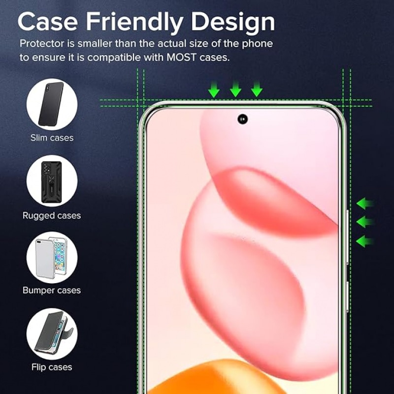 Folie protectie ecran si camera compatibile cu Honor 400, set 2+2, sticla securizata, transparenta/neagra, 9H, 0.33mm