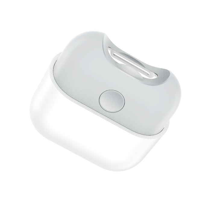 Pila electrica pentru unghii, multifunctionala, cu protectie anti-ciupire, compacta si portabila, alb