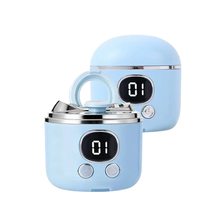 Pila electrica pentru unghii, multifunctionala, cu protectie anti-ciupire, compacta si portabila, albastru