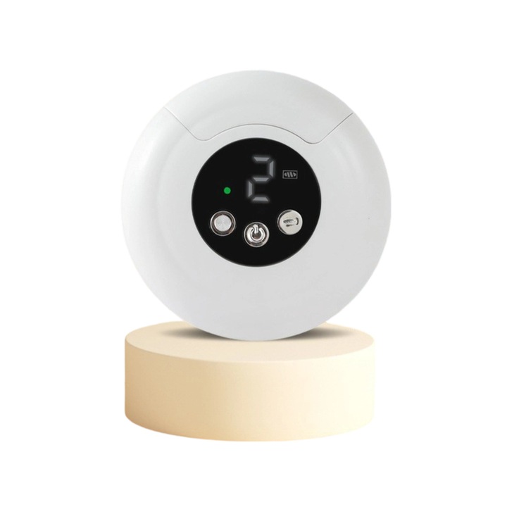 Pila electrica pentru unghii, multifunctionala, cu protectie anti-ciupire, compacta si portabila, alb