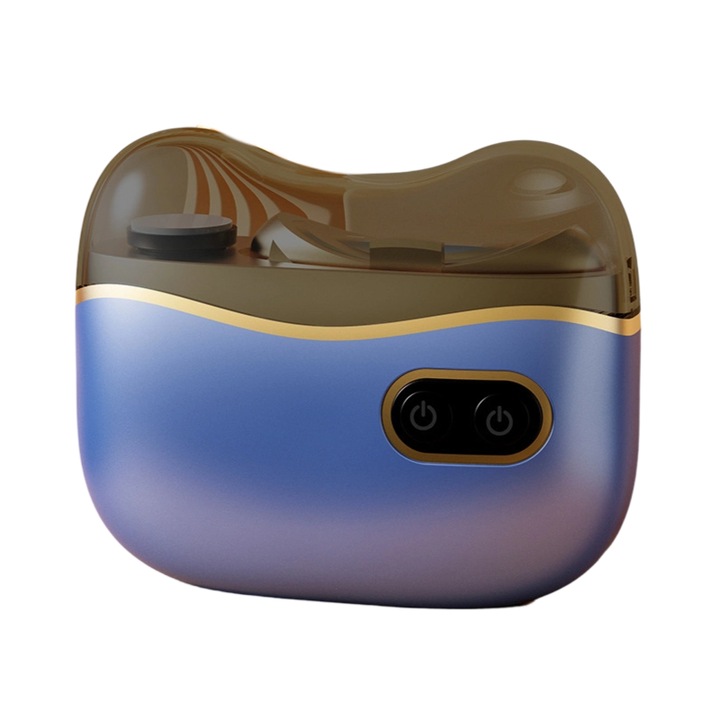 Pila electrica pentru unghii, multifunctionala, cu protectie anti-ciupire, compacta si portabila, albastru