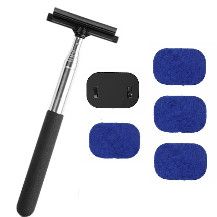 Unloshe autós ablaktörlő, teleszkópos, hordozható, 26,5x102cm, visszapillantó tükörhöz